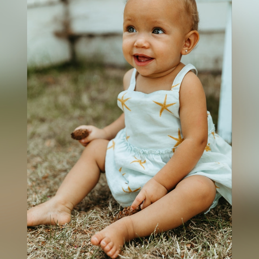 Fin & Vince Picnic Tunic & Bloomer in Starfish